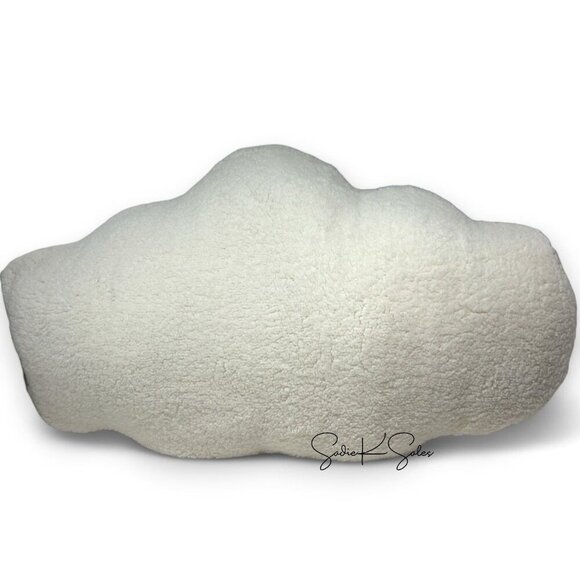 Target Room Essentials Faux Shearling Oversized Decorative Pillow Cloud Ivory - Picture 4 of 5